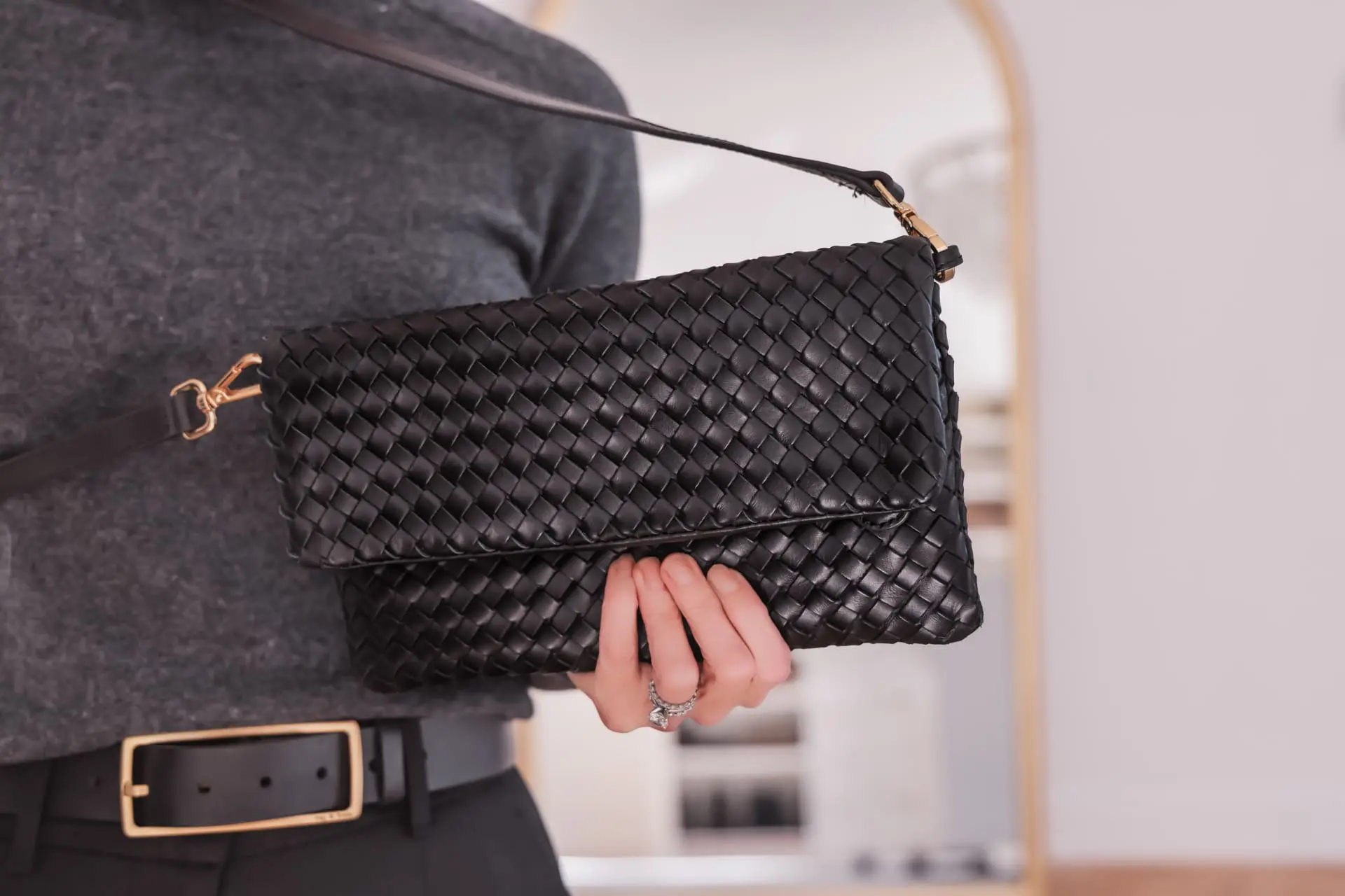 Sleek Leather Handbag