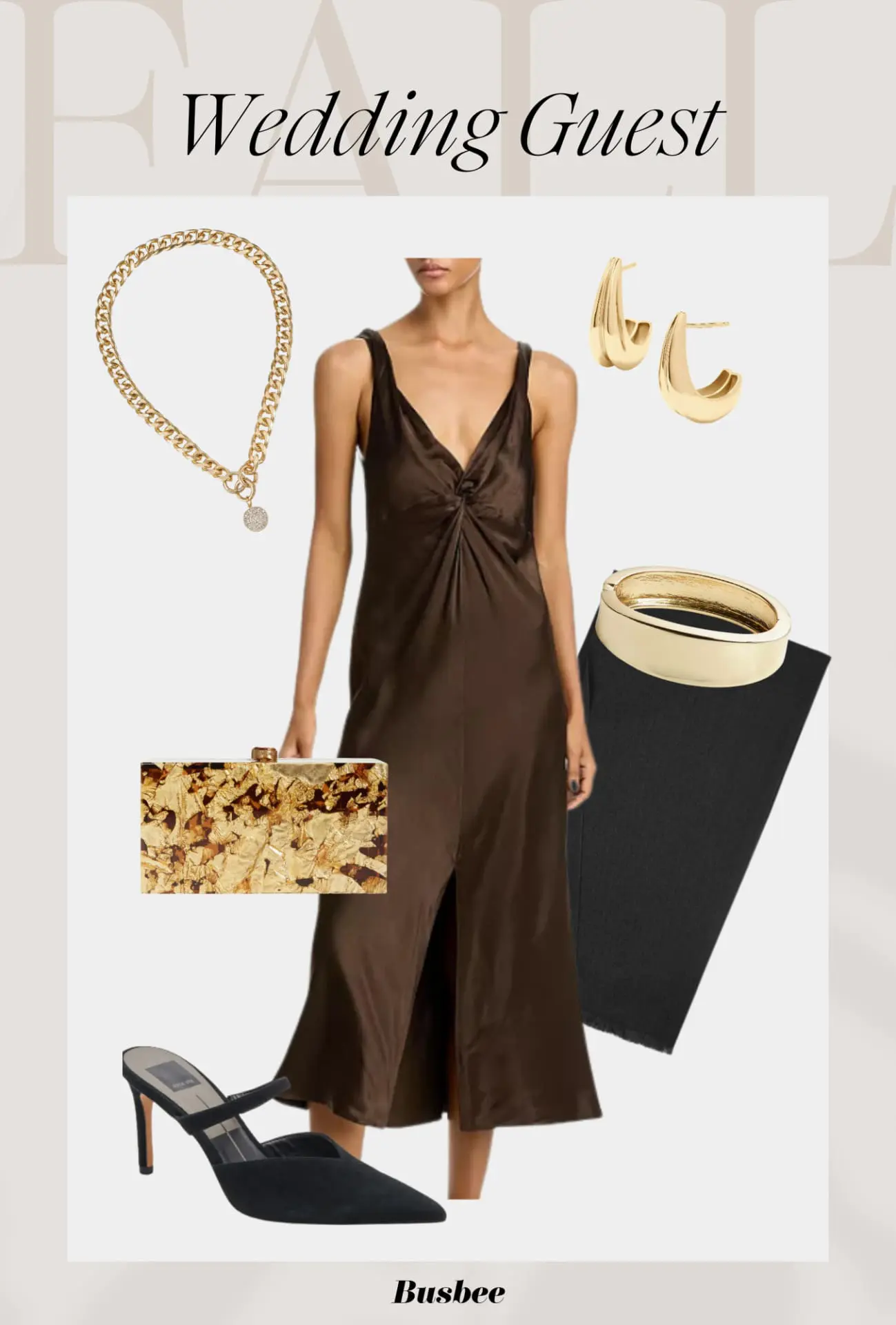 Casual Slip Dress | what to wear to a fall wedding