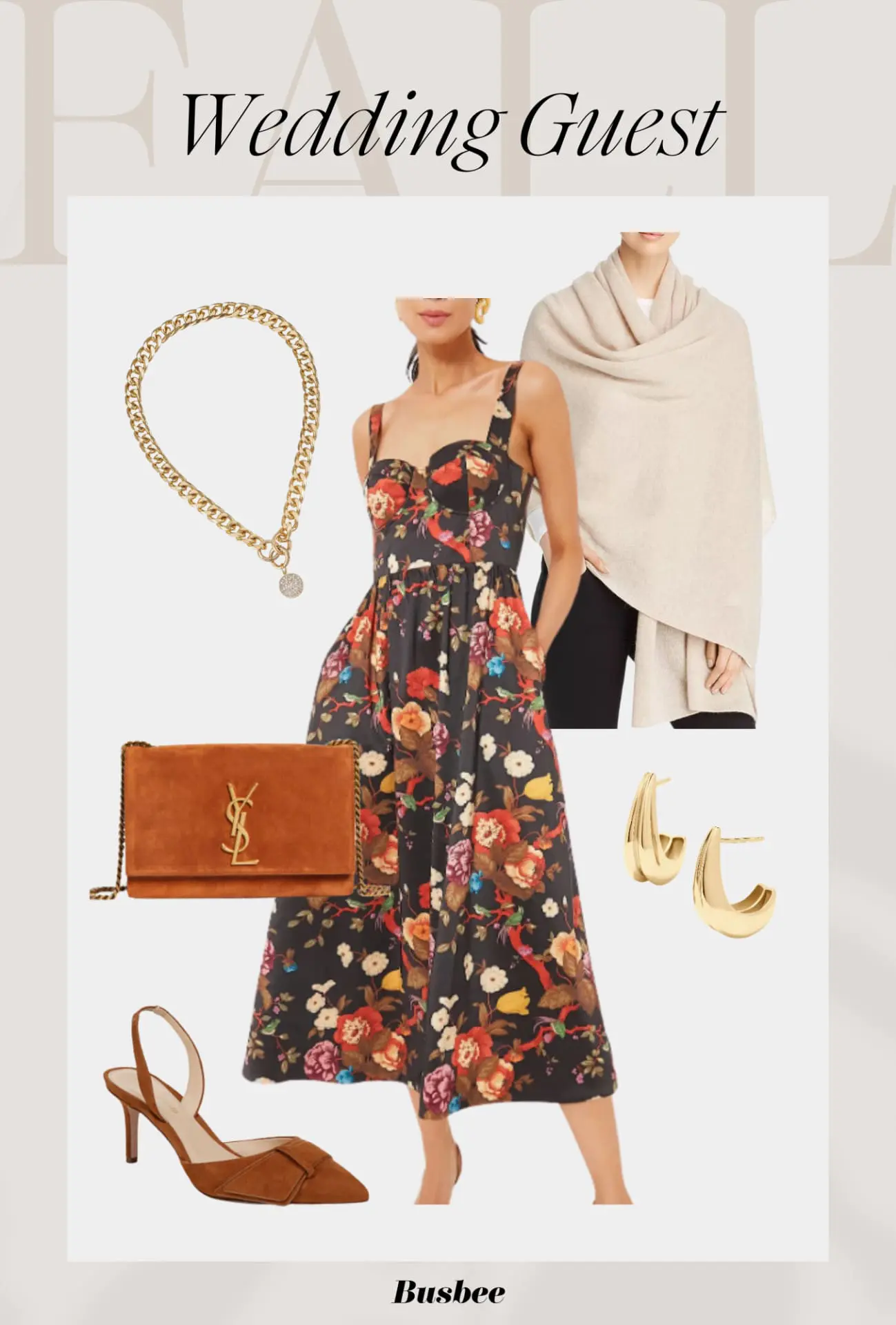 Casual Fall Floral Dress