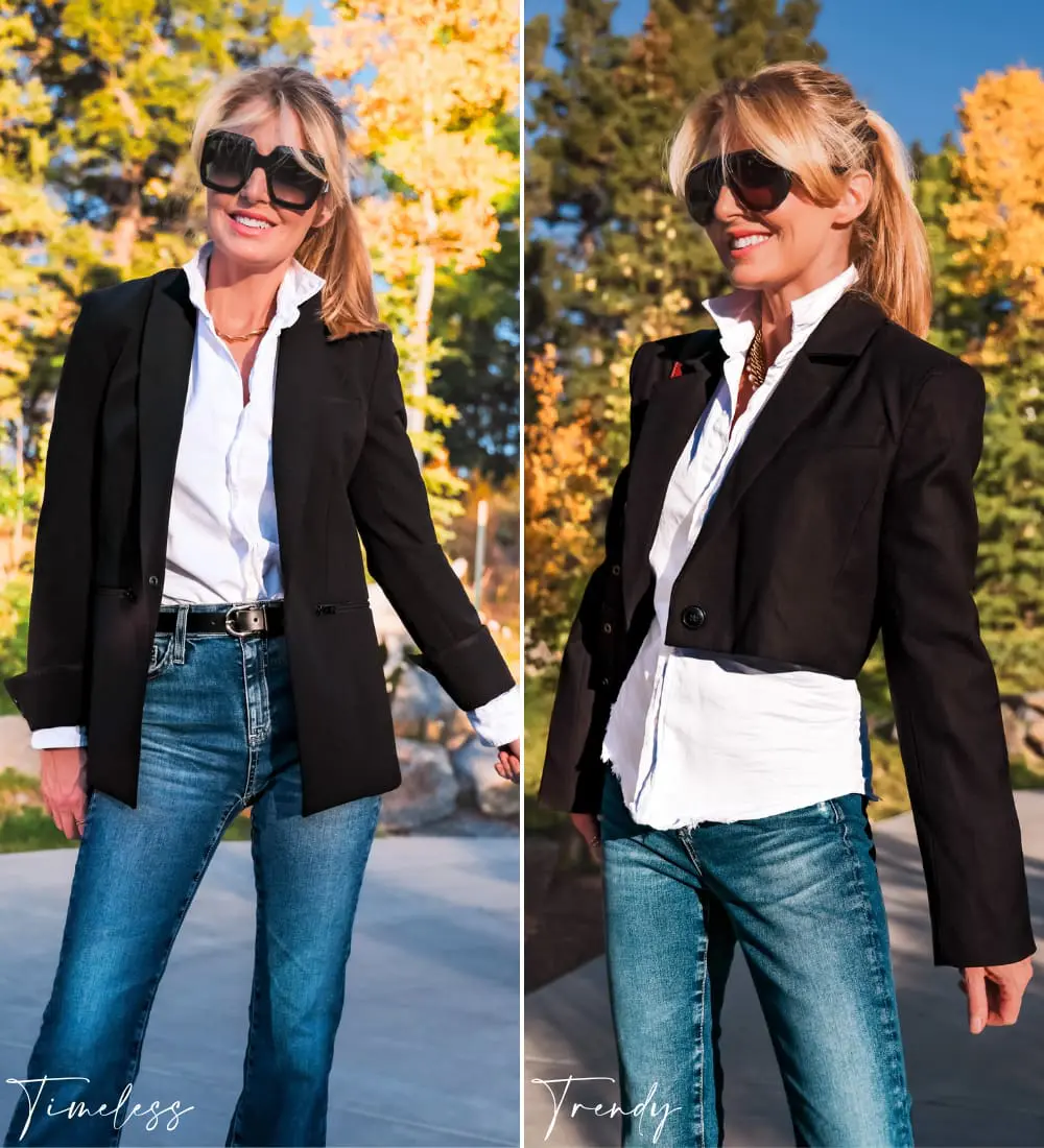 timeless vs. trendy fall fashion