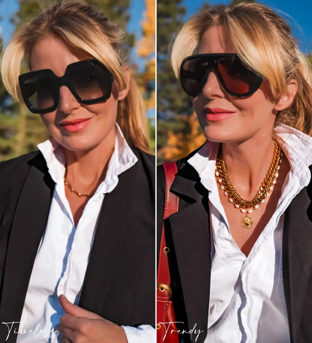 timeless vs. trendy sunglasses