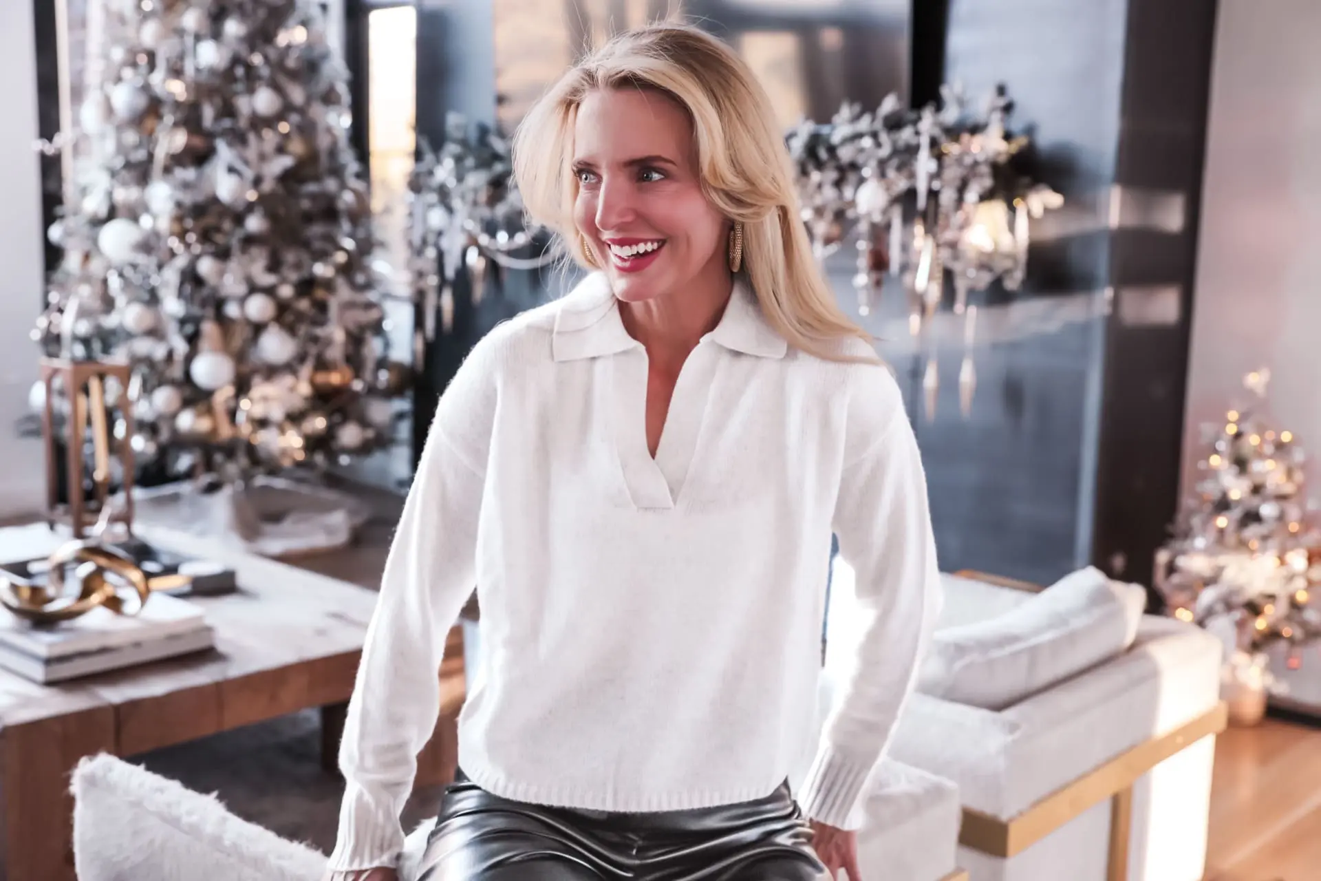 Cashmere Polo Sweater
