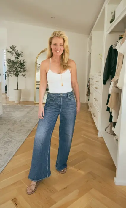 viral sweatpant jeans with belt loops and pockets