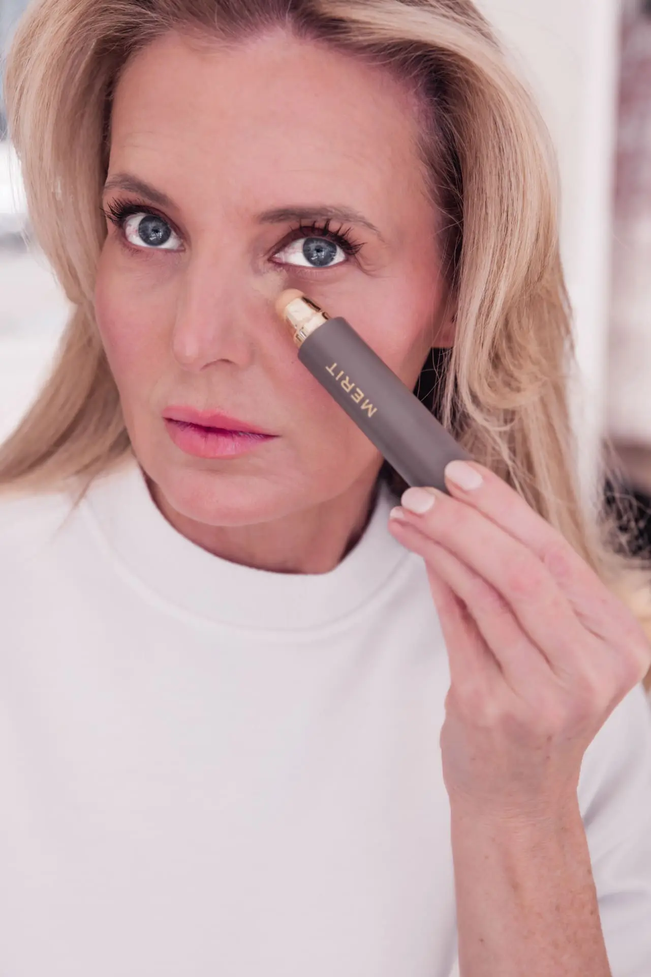 merit concealer foundation stick, erin busbee's minimalist makeup routine, barely there makeup routine, no-makeup makeup look, womens summer beauty staples