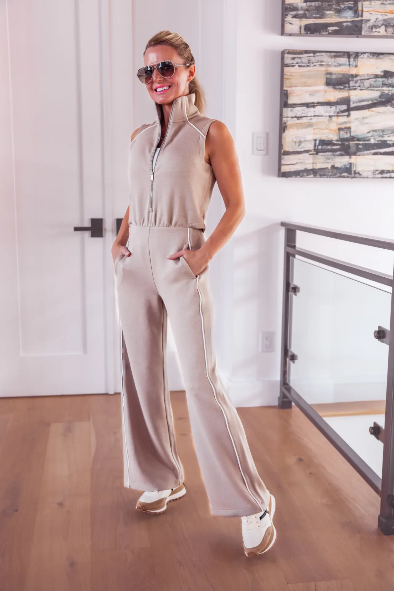 chic spanx athleisure jumpsuit