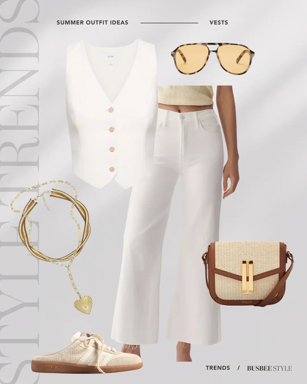 how to style the vest trend