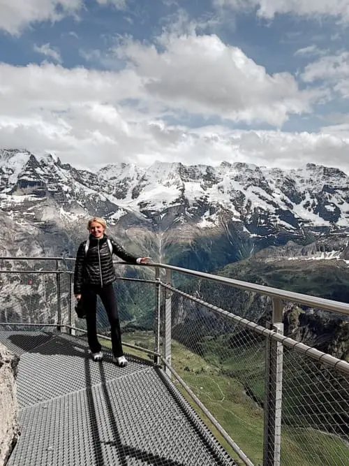 Skyline cliff walk in Switzerland