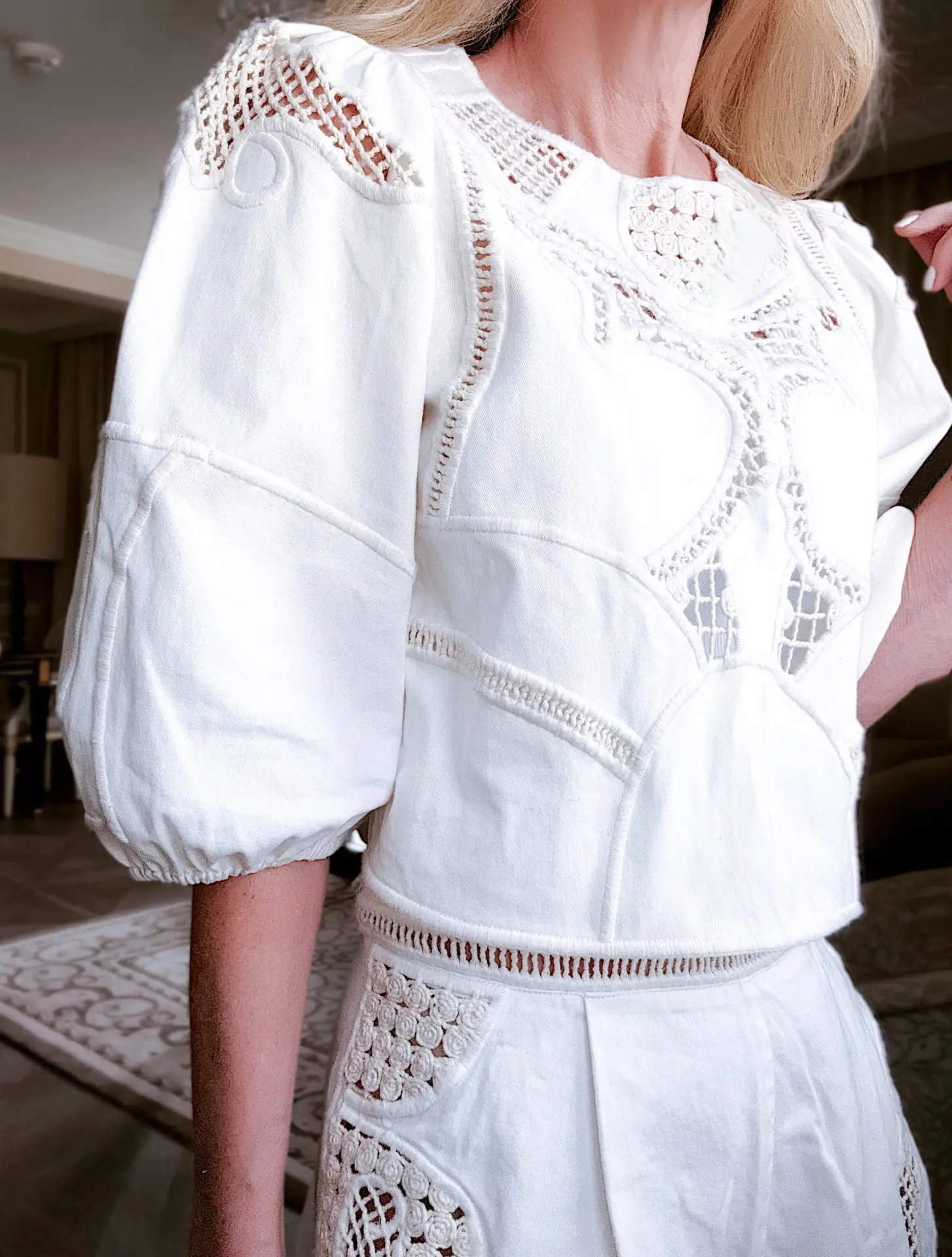 European inspired outfits, perfect summer embroidered 2 piece shorts set