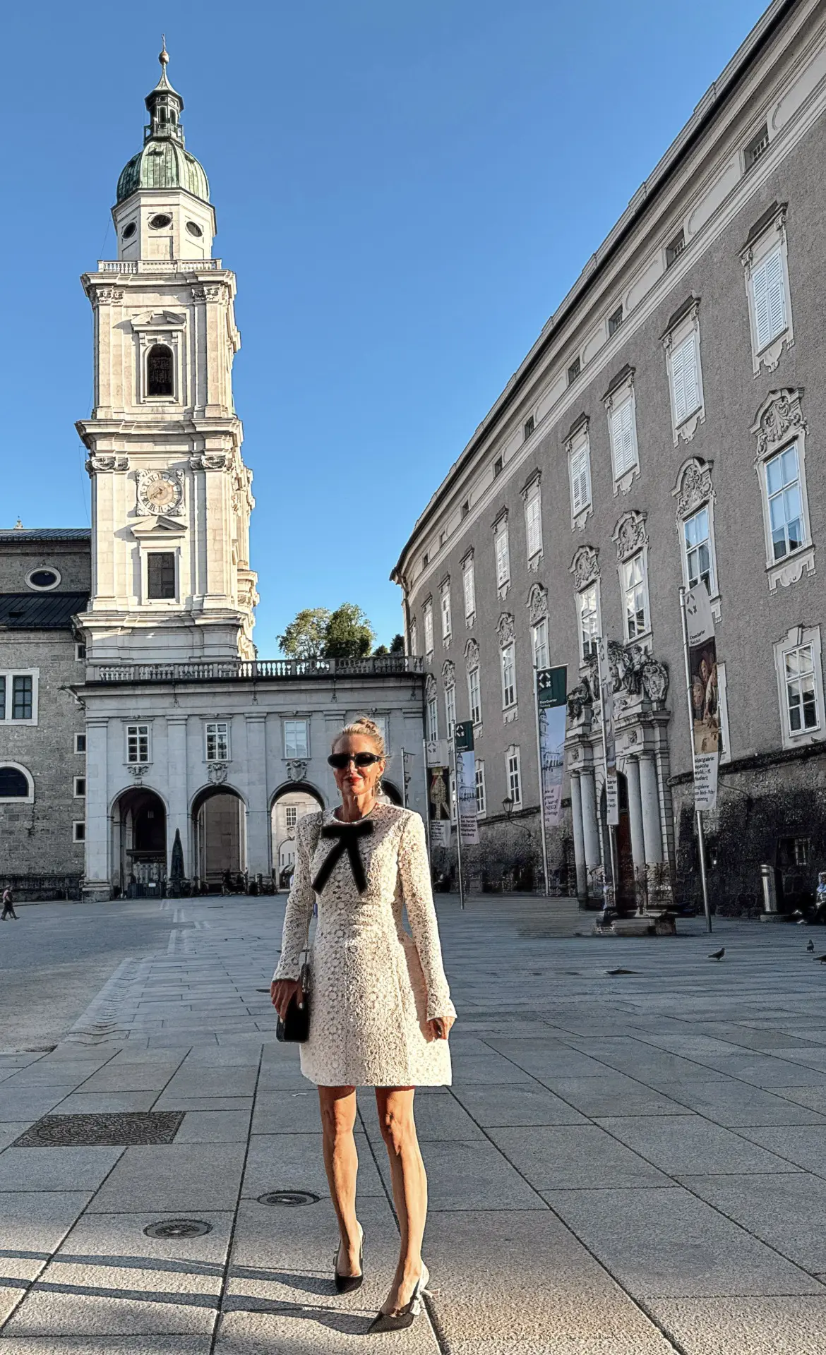 lace bow dress by Bronx and Banco in Salzburg Austria