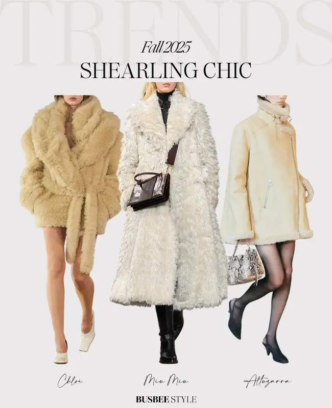 Fall 2025 Trends Shearling Chic