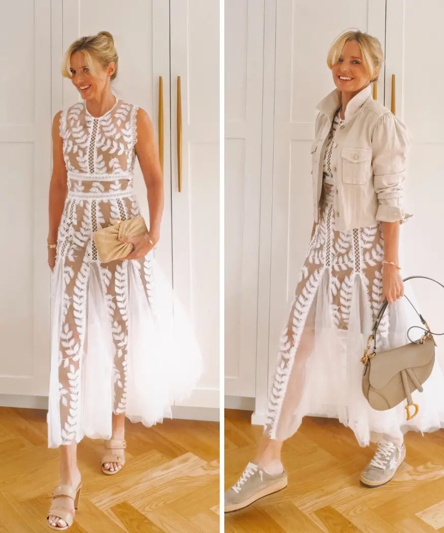 How to Wear White Dresses Now Into Fall, wearing white after labor day