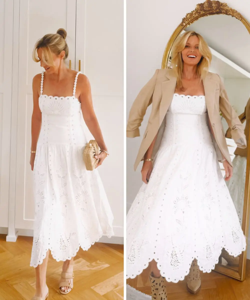 Richilieu White Dress from Summer to Fall