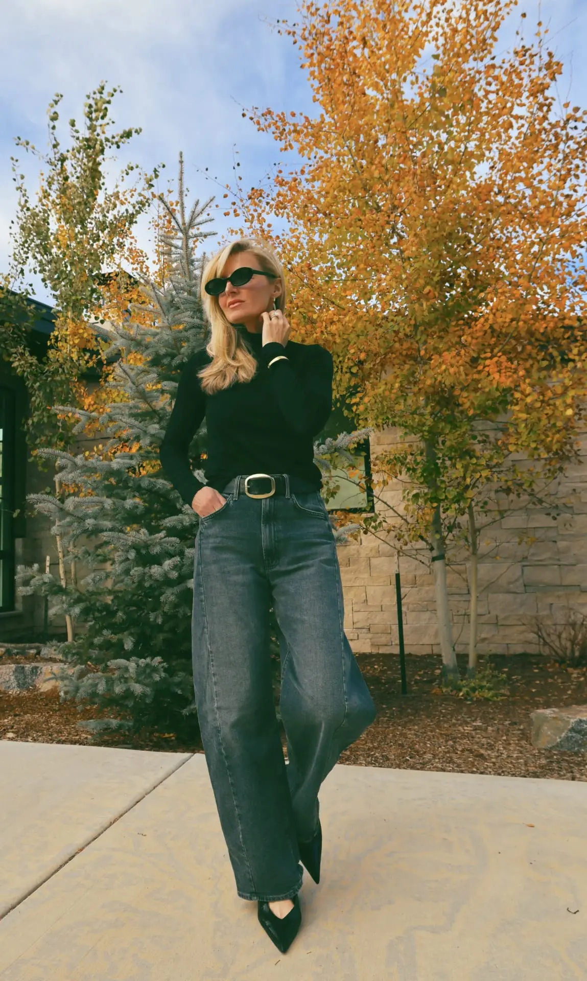 MOTHER denim barrel-leg jeans trend is part of the best jeans of the season