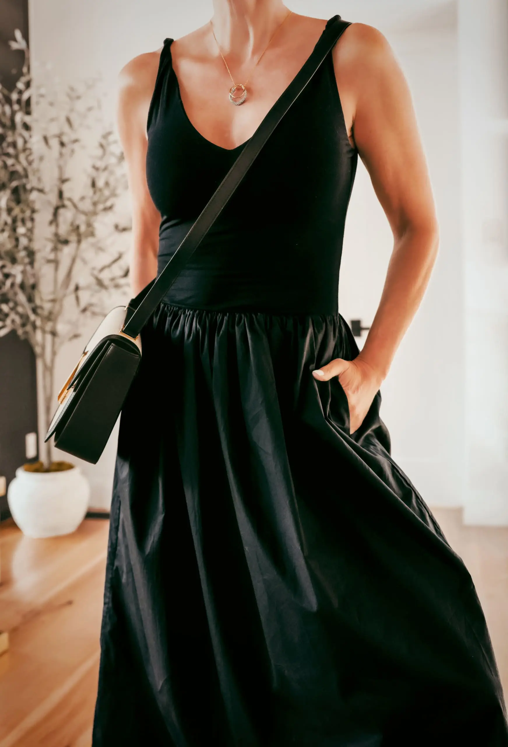 black franca dress by Rails
