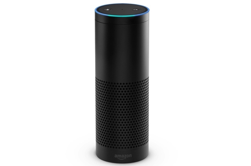 epa04480647 An undated handout image made available by Amazon press office on 07 November 2014 of internet retailer Amazon's new smart device Echo. The always-on voice-operated smart device is Amazon's latest speaker developed in the line of smart home devices. Echo is also ready for perfoming tasks similar to Apple's Siri, Google Now, and Cortana for Windows Phones. EPA/AMAZON / HANDOUT HANDOUT EDITORIAL USE ONLY/NO SALES ** Usable by LA, CT and MoD ONLY **