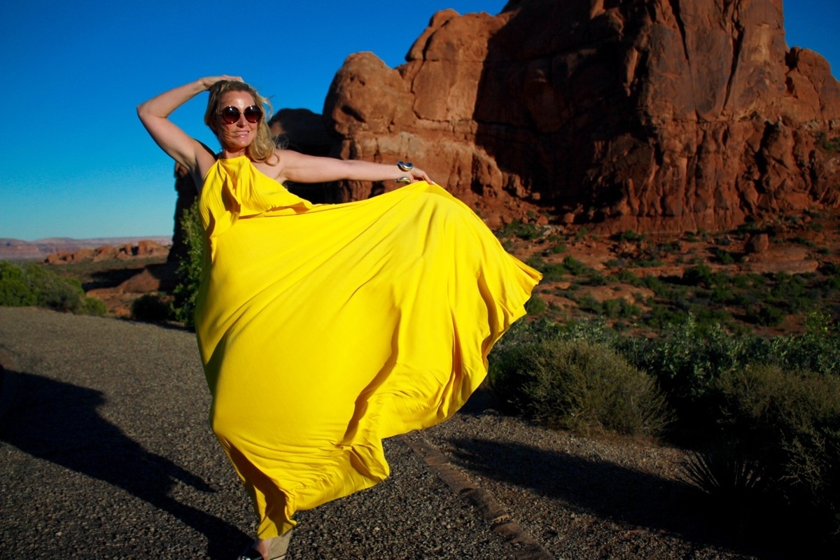 Color trend, yellow, moab, utah, arches national park
