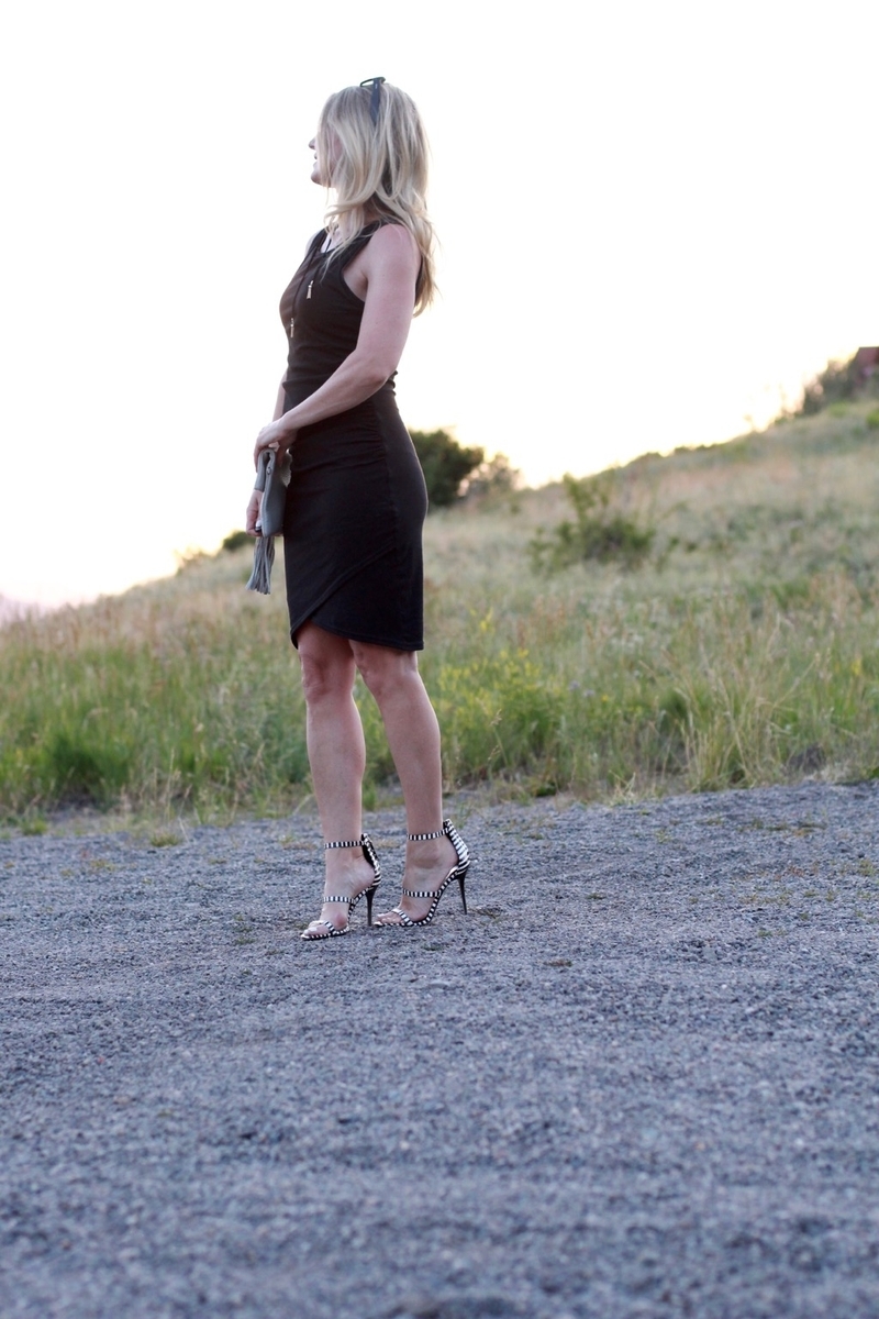 Choker Necklace, black dress, nordstrom, leith tank dress, tank dress, how to wear a fitted dress