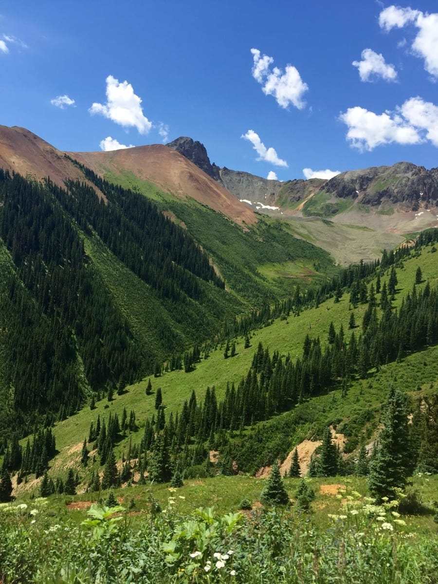 Telluride, Colorado, mountains, scene, rocky mountains