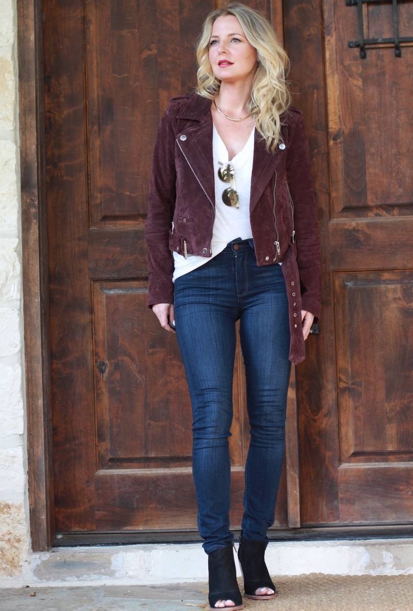Bodysuits or Bust -  Fall bodysuit outfit, Suede jacket outfit