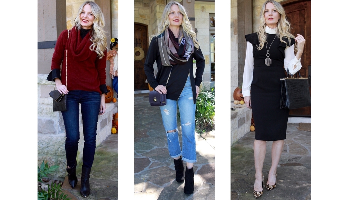 three outfit options for your fall season and three fall style hacks to make dressing simple this season!