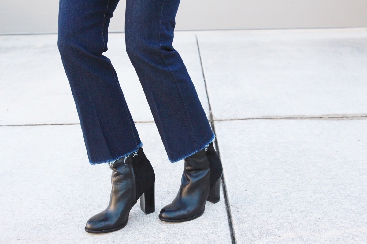 Denim Guide, black booties, cropped jeans, dark wash denim, best jeans, top jeans, topshop, cropped, fall fashion, trends