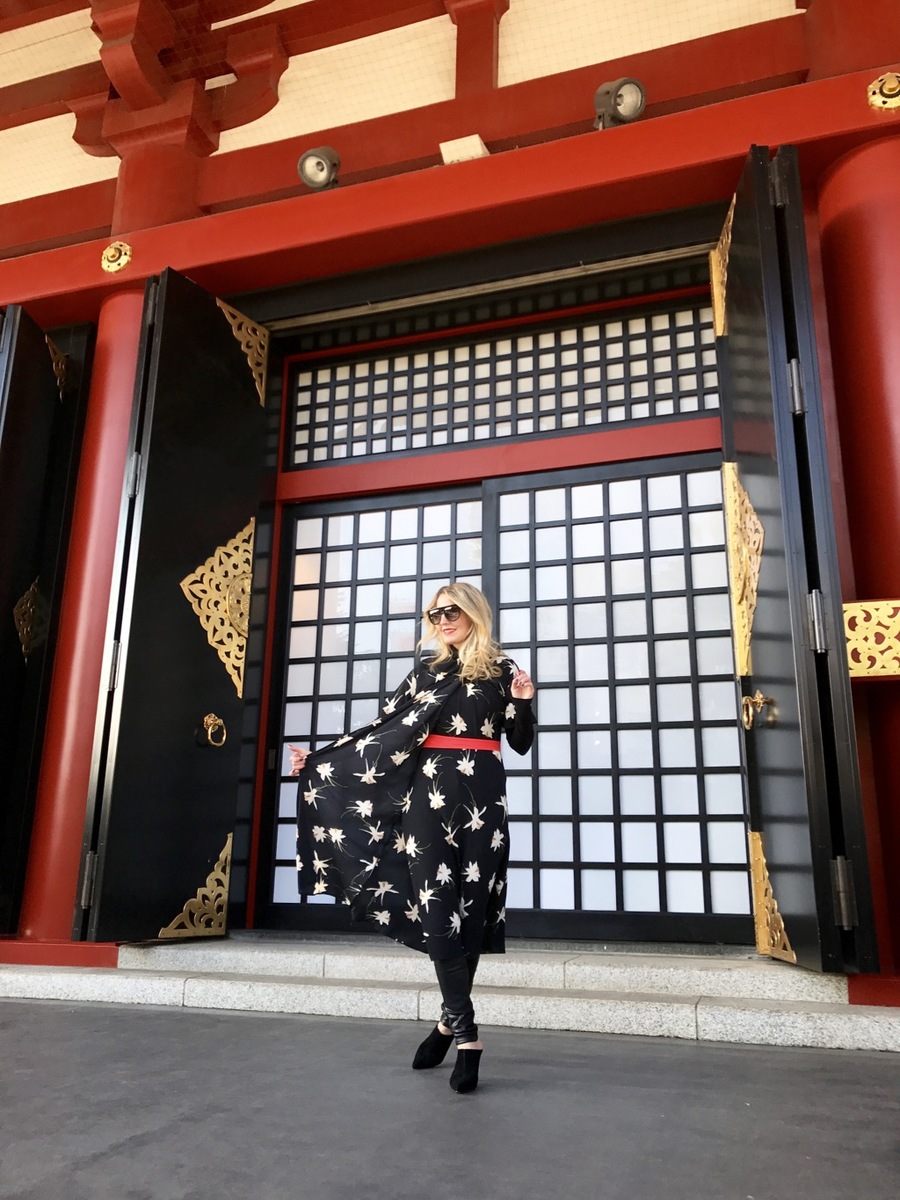 Erin busbee at senso-ji temple in tokyo japan