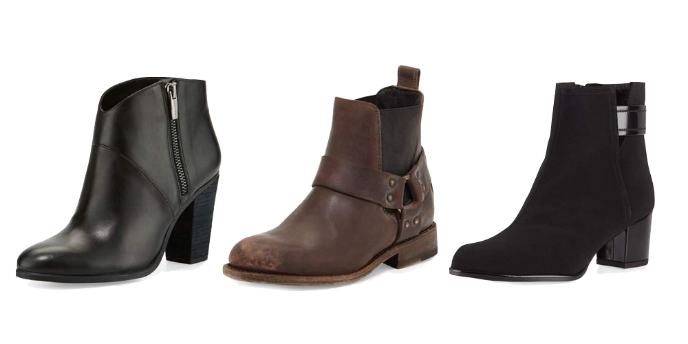 basic everyday booties for casual weekends or weekdays at home or running errands, including these moto boots by Coach