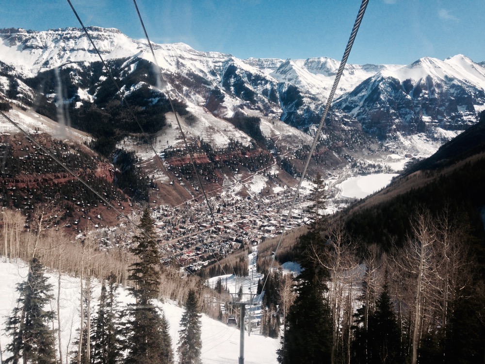 Traveling with Children,, telluride, colorado, view from the gondola, plus travel tips for long distrances with children including plane rides and road trips