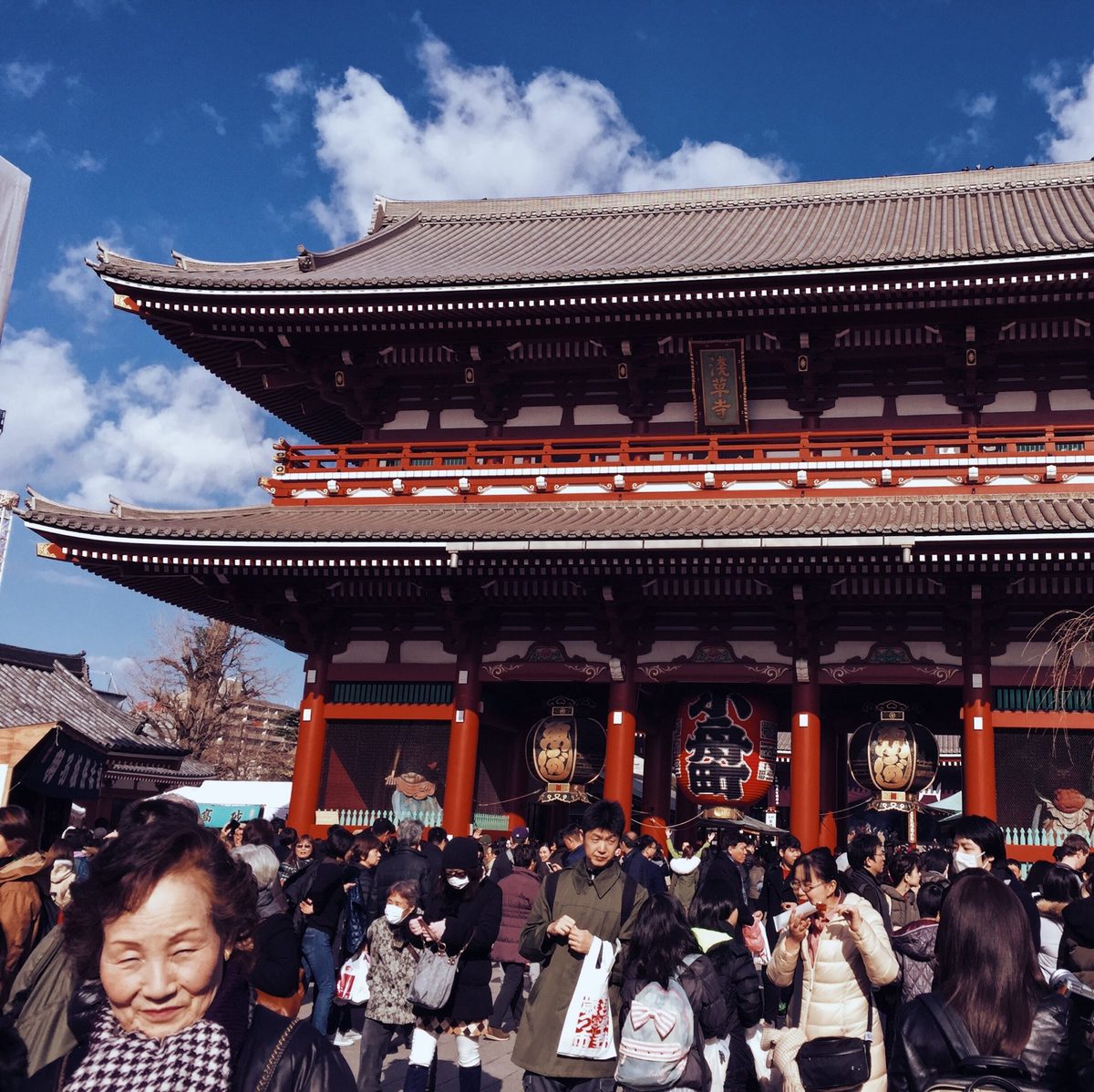 The buddhist temple senso-ji in tokyo japan 