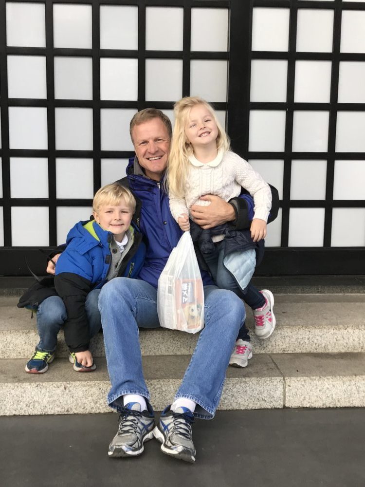 erin busbee husband and children at senso-ji temple in tokyo japan