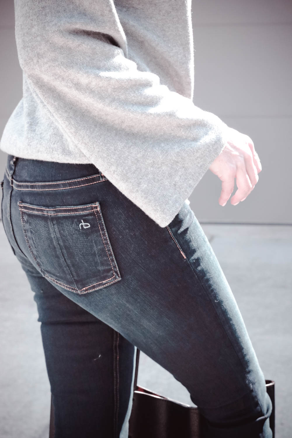 Dark wash skinny jeans called Bedford by Rag & Bone worn by Erin Busbee, BusbeeStyle.com, San Antonio, Texas lifestyle and fashion blogger giving wardrobe tips for women over 40