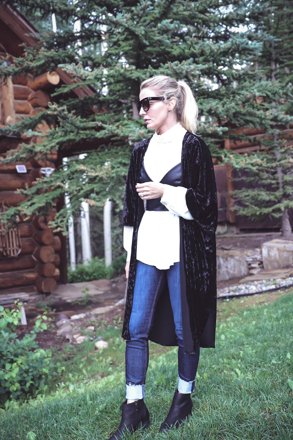 Velvet Wrap, Wear it two ways, featuring so heather, heather anderson and Erin Busbee, Busbee Style, fashion bloggers over 40 