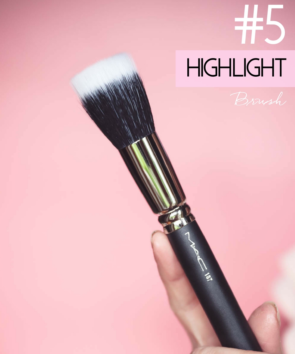 Makeup Brushes Every Woman Should Own, this is a fluffy highlighter brush to dust across the tops of the cheeks