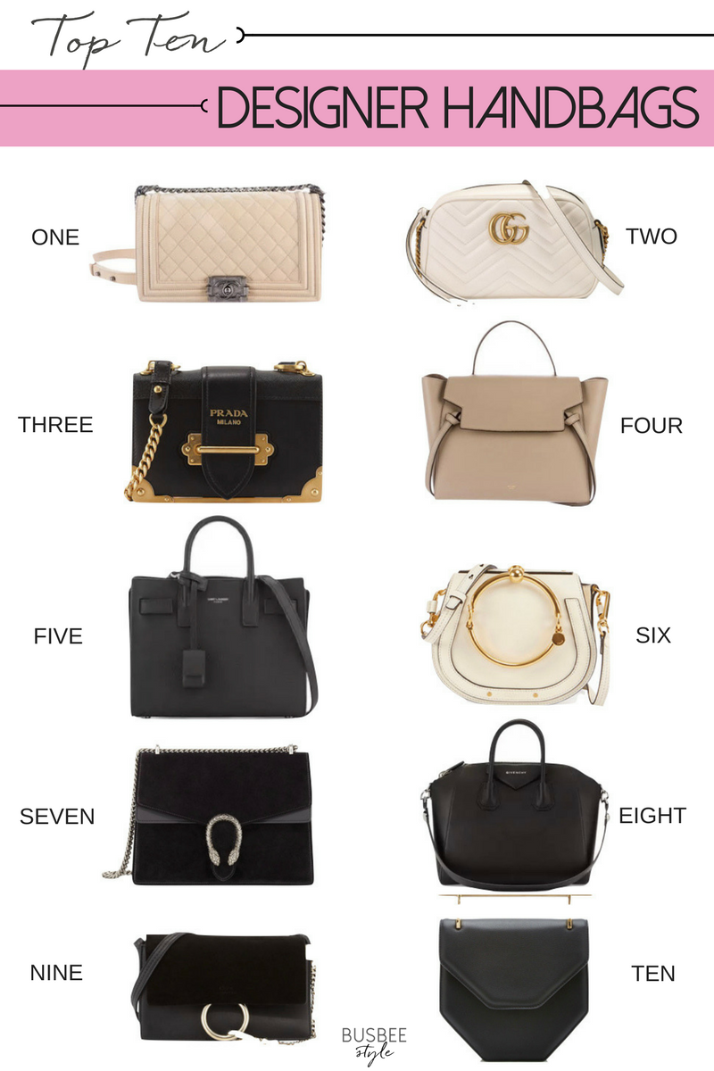 Top Ten Designer Handbags