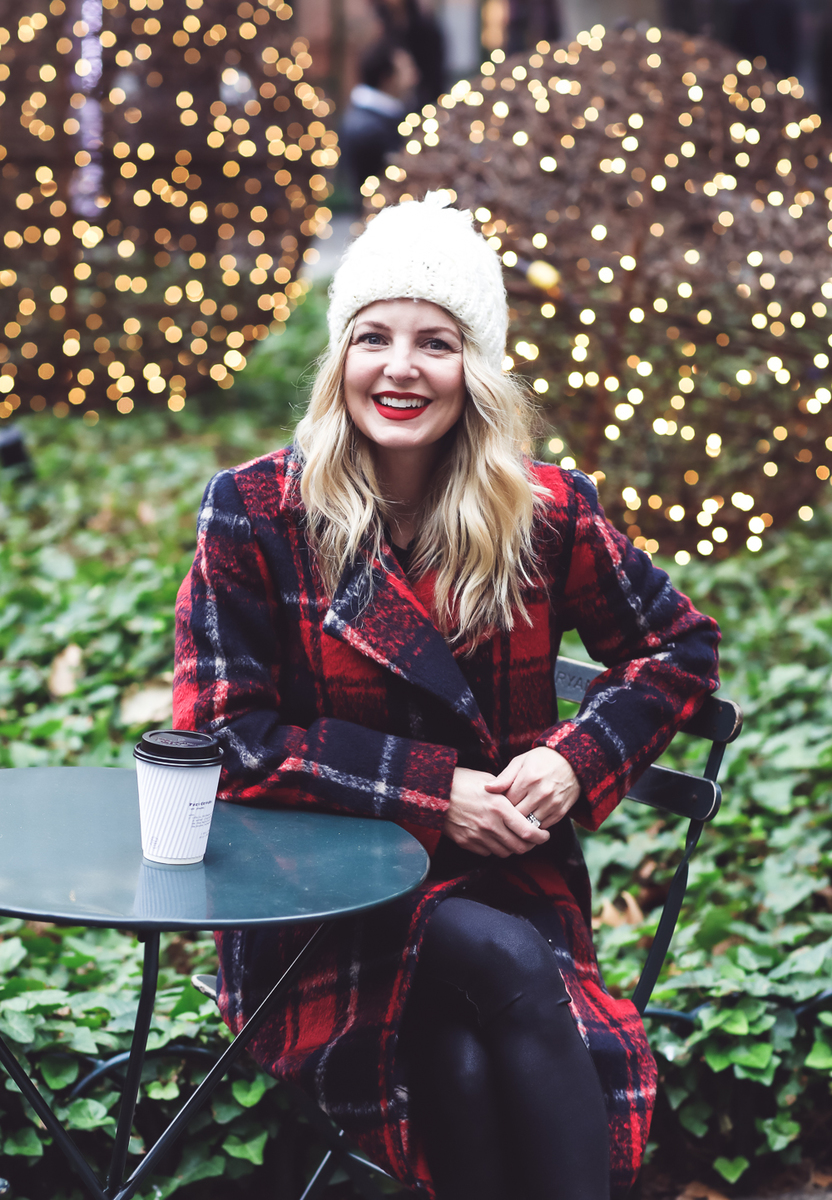 10 Changes You Will Notice After Turning 40 | Fashion Blogger, Erin Busbee of Busbee Style wearing plaid cupcakes and cashmere coat