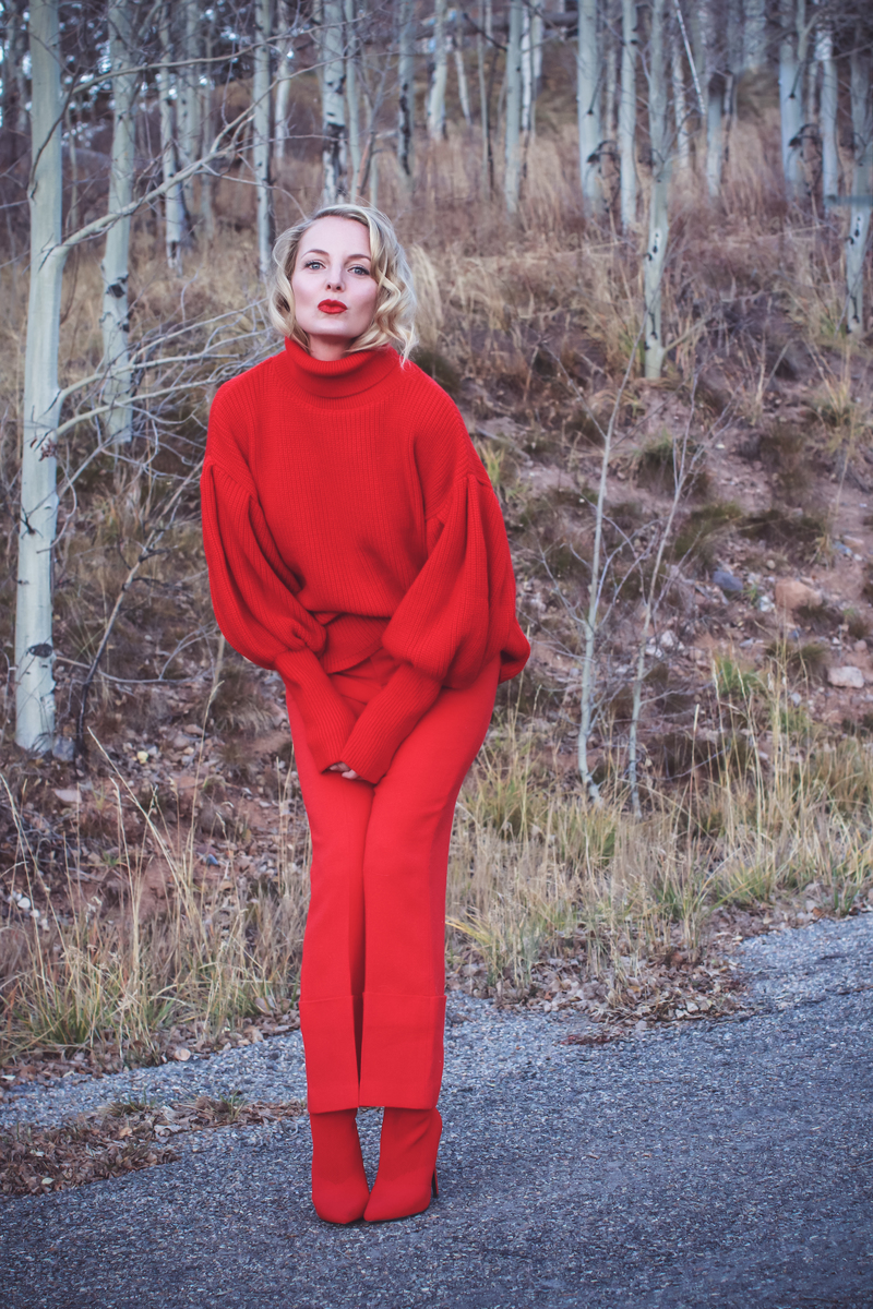 Busbee Style 2017 Holiday Gift Guide All Red Outfit on fashion blogger over 40, Erin Busbee of Busbee Style
