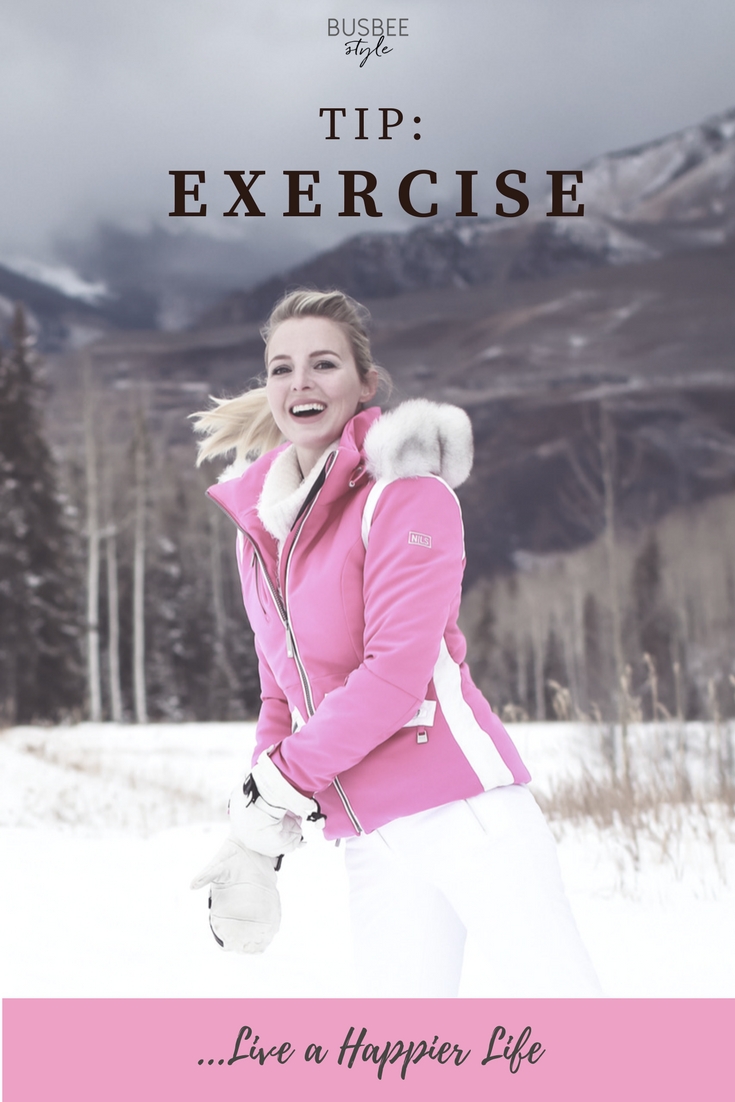 Happy Life | Six Tips to Live Happier Life | Lifestyle Blogger Erin Busbee of Busbee Style in Telluride, Colorado, tips include exercise, eating healthy, etc.