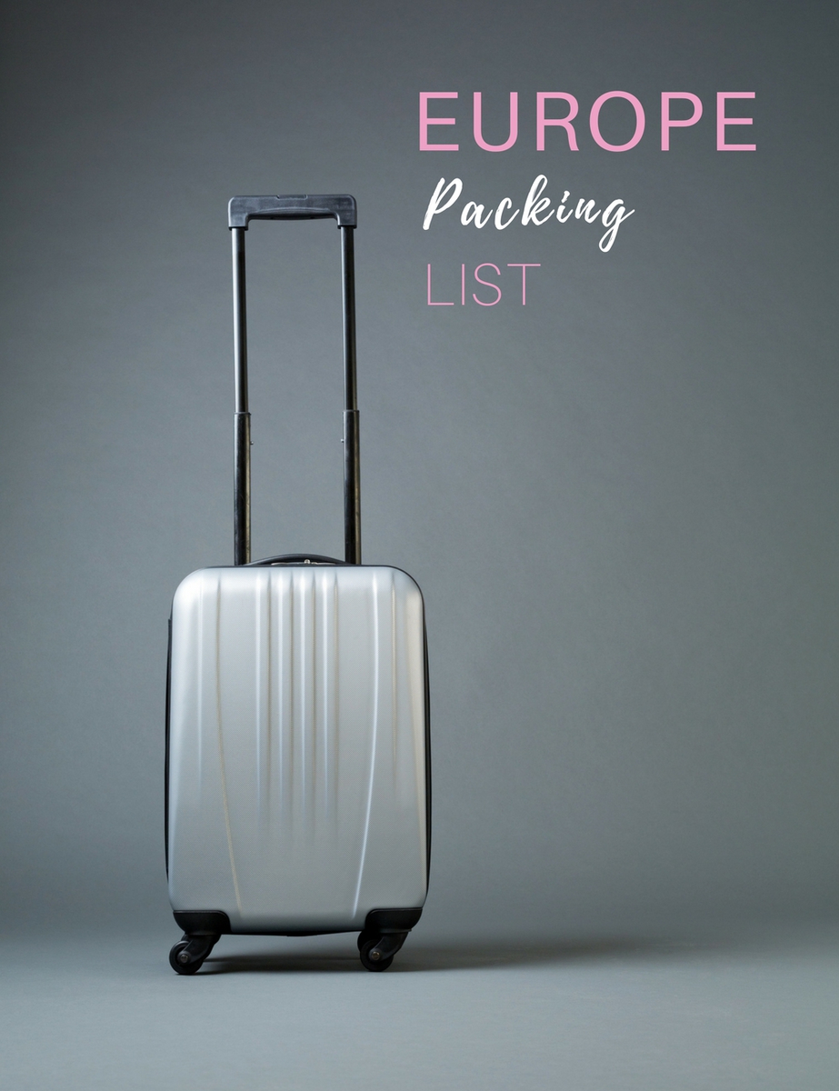 Packing List, what to pack for your trip to Europe, a complete list by Erin Busbee of Busbee Style. lifestyle blogger