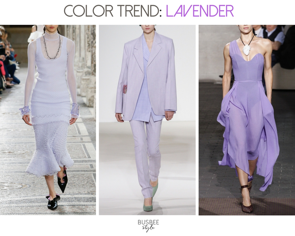 Spring Fashion Trends 2018 including pastels and the color lavender, curated by fashion blogger Erin Busbee of BusbeeStyle.com