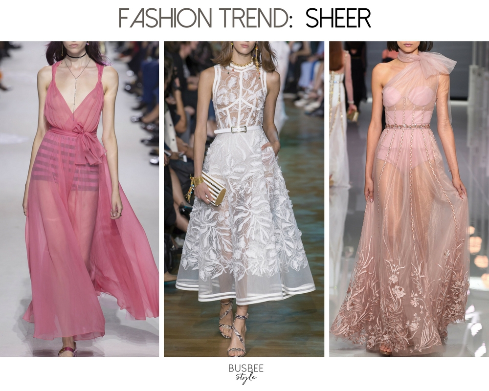 Spring Fashion Trends 2018, sheer dresses, tops and skirts are one of the trends of the season, fashion trends for the season, curated by fashion blogger Erin Busbee of Busbee Style