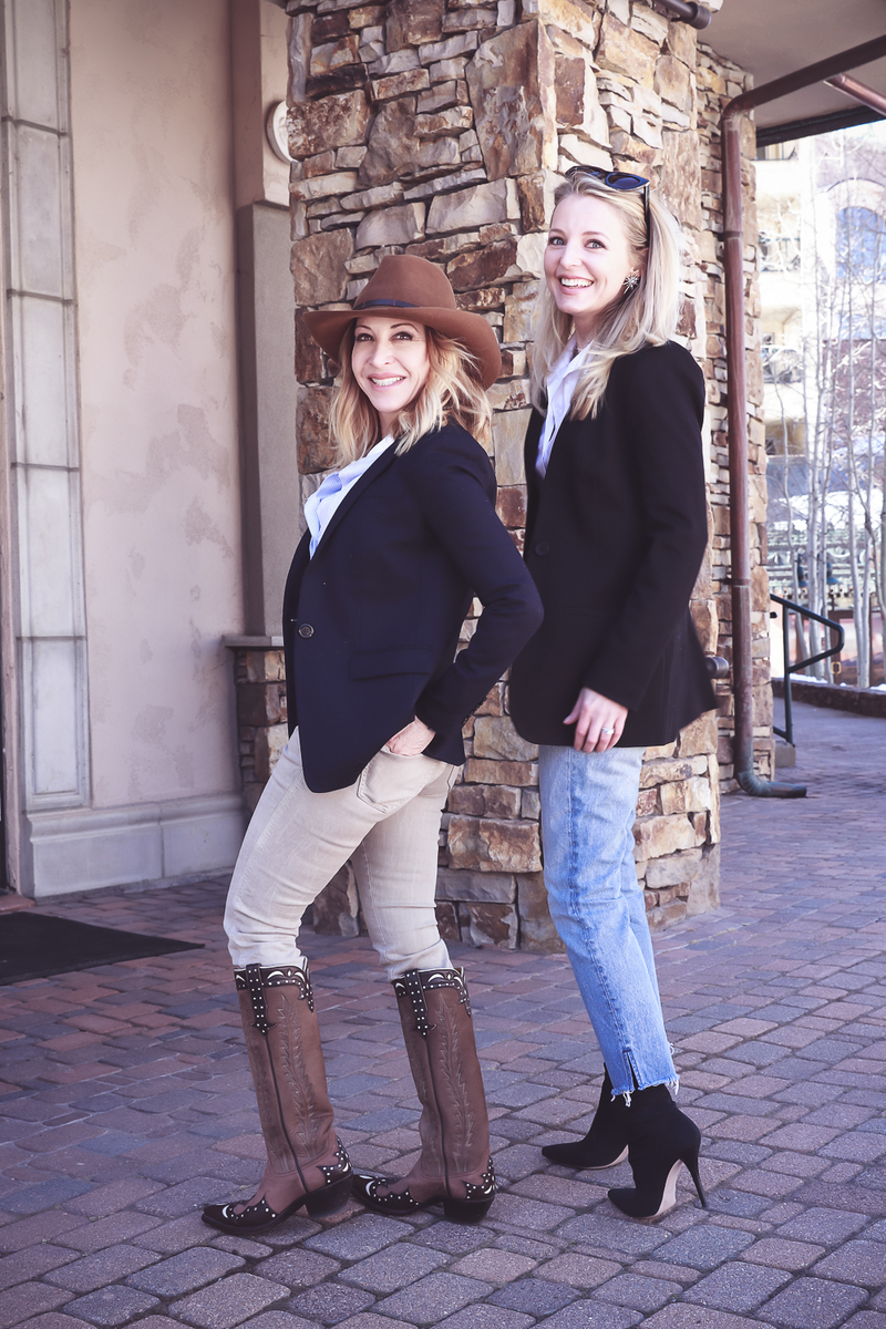 Styling 2 Ways featuring blazer and telluride lifestyle blogger Marla Meredith