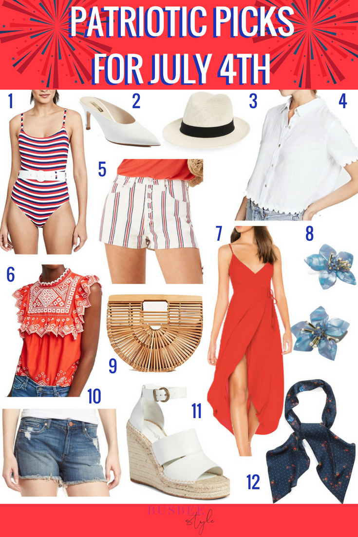 Patriotic Picks for July 4th by fashion blogger erin busbee
