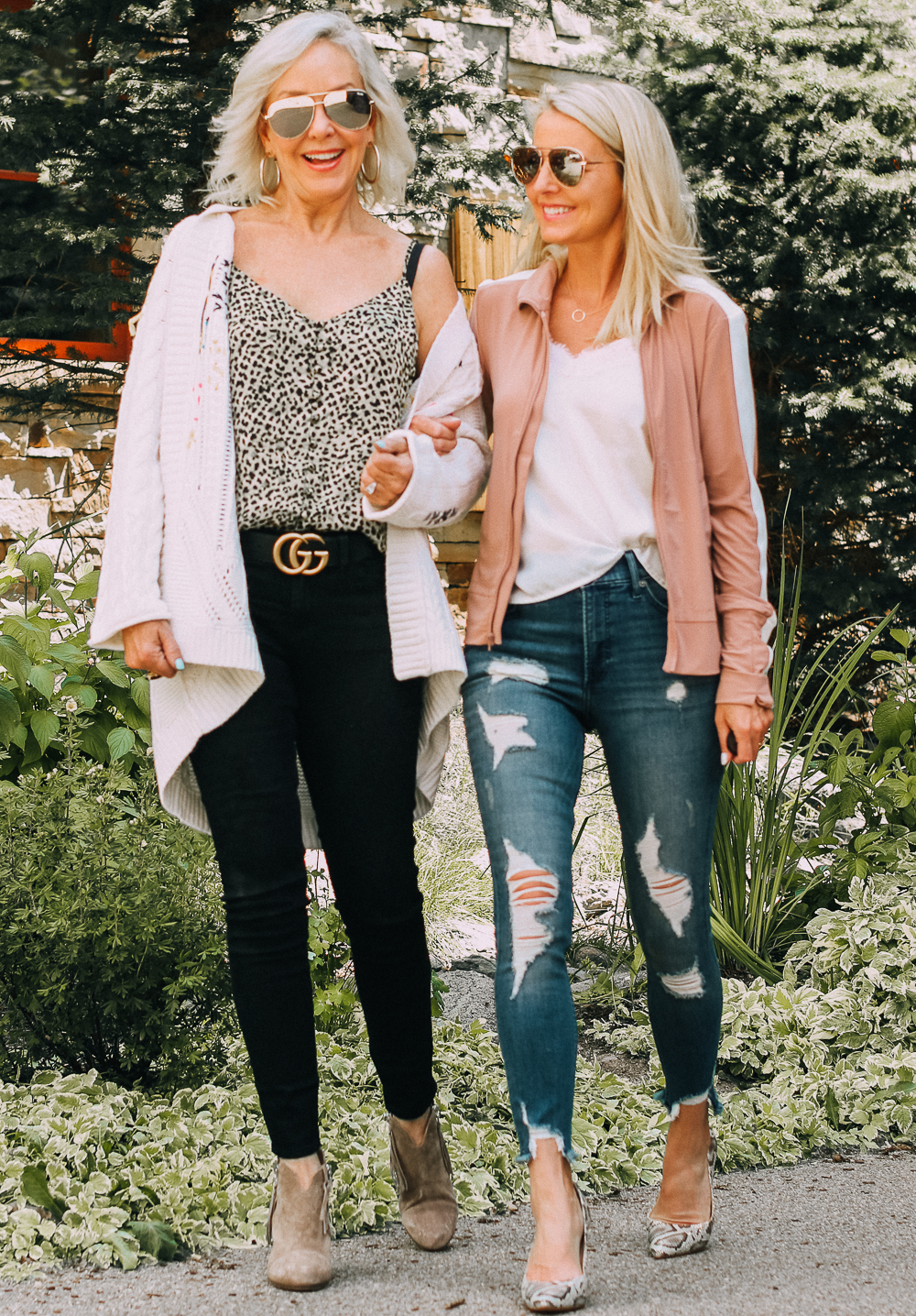 Transitional Dressing from summer into fall wardrobe with She She Show and Busbee Style, fashion bloggers over 40