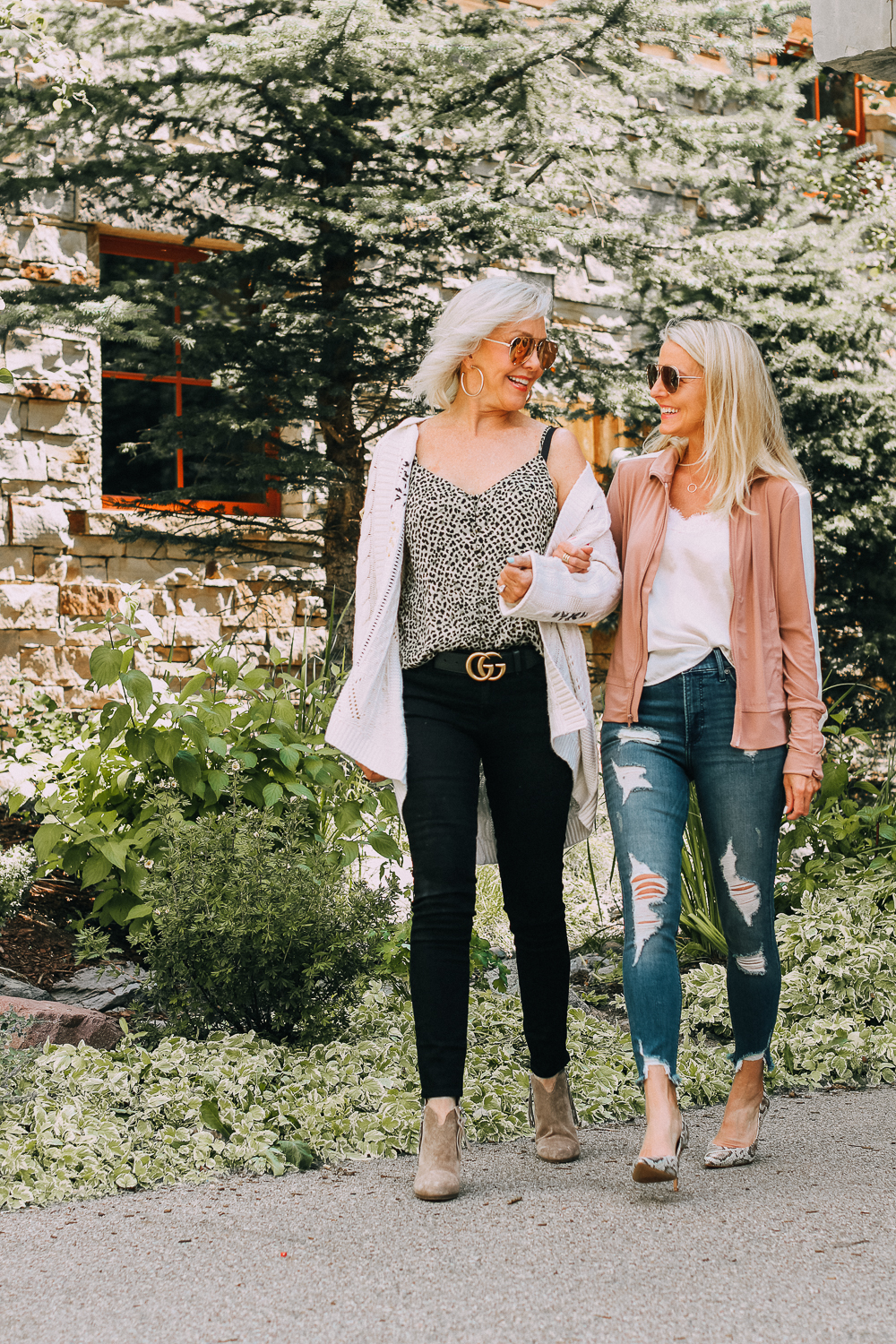 Transitional Dressing from summer into fall wardrobe with She She Show and Busbee Style, fashion bloggers over 40