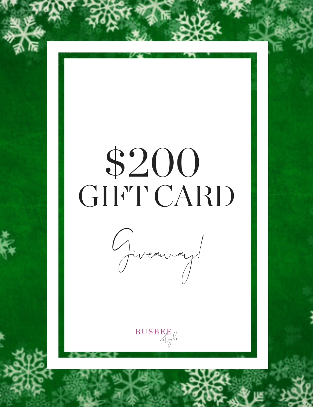 gift card shopping giveaway 