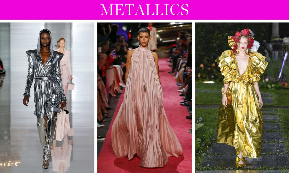 Spring Trends for 2019 by fashion blogger Erin Busbee of BusbeeStyle.com including metallics like silver, gold, blues, pinks, and more