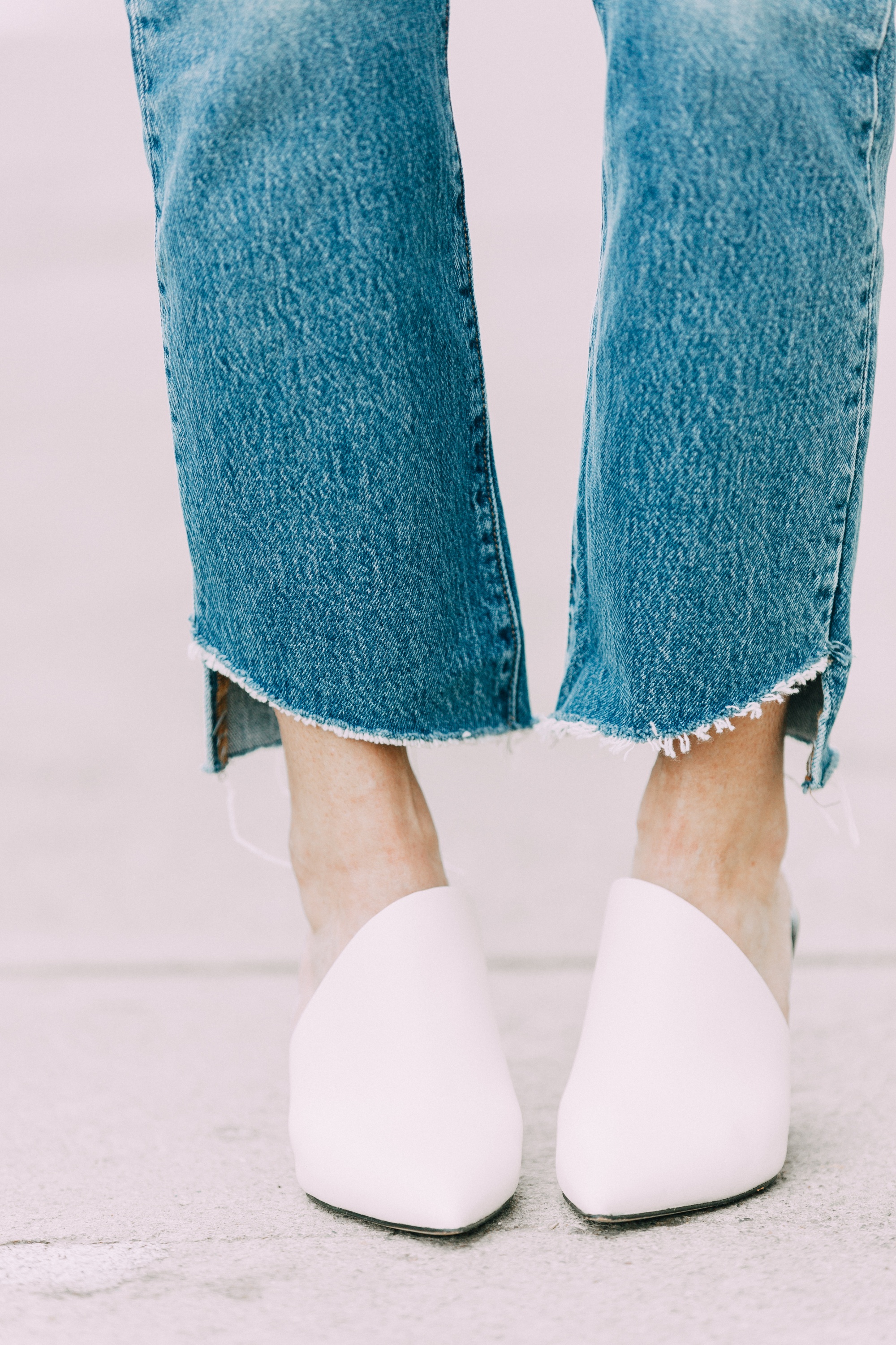 Spring Fashion, Levi jeans and Via Spiga white mules from Bloomingdale's worn by fashion blogger Erin Busbee of BusbeeStyle.com in Telluride, CO