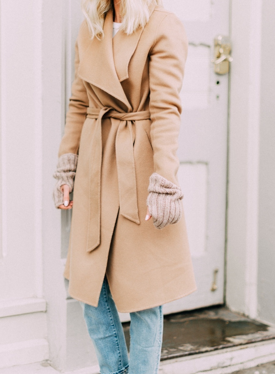 Camel Coats, this camel wrap coat was made famous by Meghan Markle who wore it in white