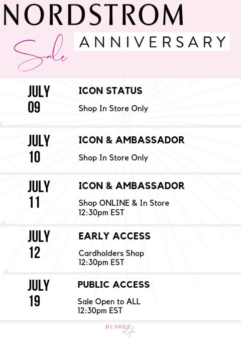 Nordstrom Anniversary Sale 2019 Dates, times and other information