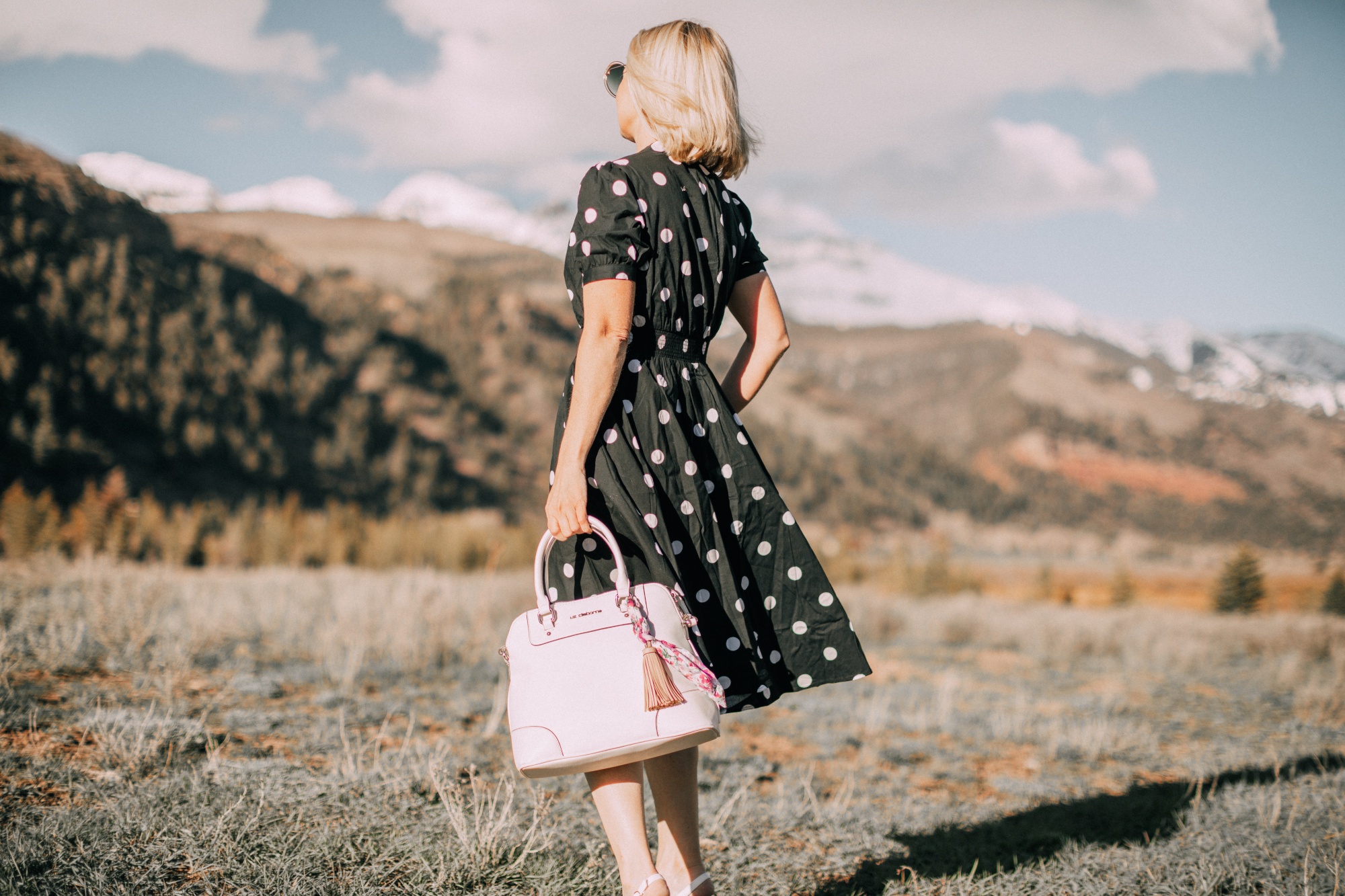 Polka Dot Dresses from JCPenney on fashion blogger Erin Busbee of Busbee Style